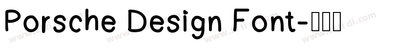 Porsche Design Font字体转换